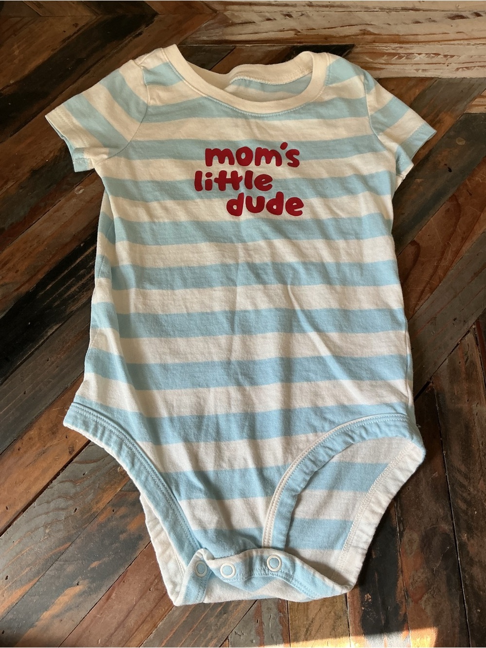 Carter's Baby Striped Bodysuit Blue & White 18M
